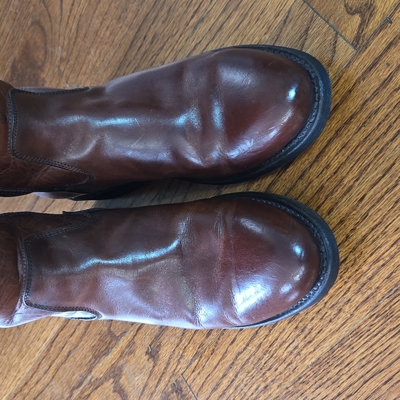 Frye Jayden Size 7B Button Brown Leather Knee High Fall/Winter Tall Ridi… - Picture 3 of 15